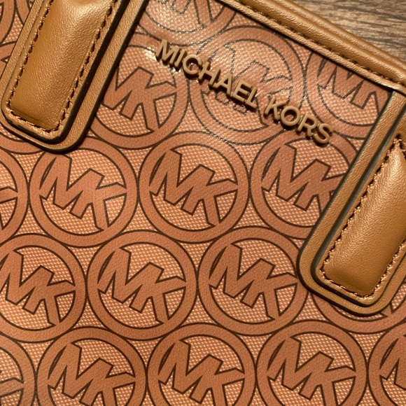 New Michael Kors Jodie Small Jacquard Logo Tote Bag - Picture 4 of 6